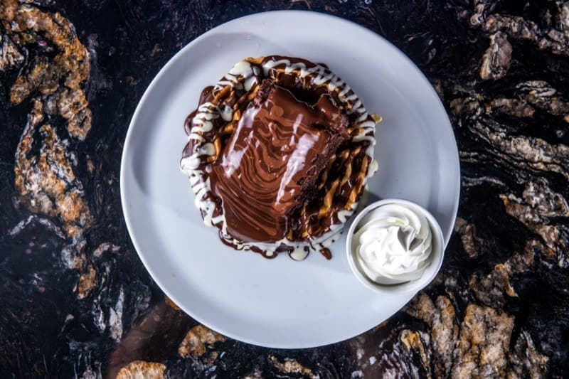 Choc Fudge Cake Waffle