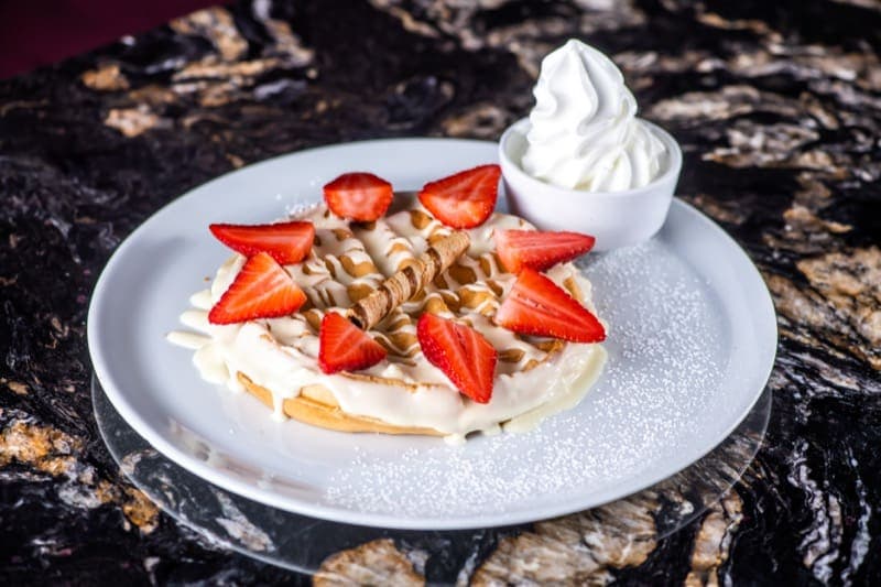 Strawberry White Choc Waffle